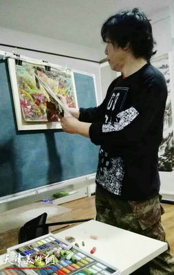 天津粉画学会举办首次培训活动 受到热烈欢迎|津味书画|中记联网